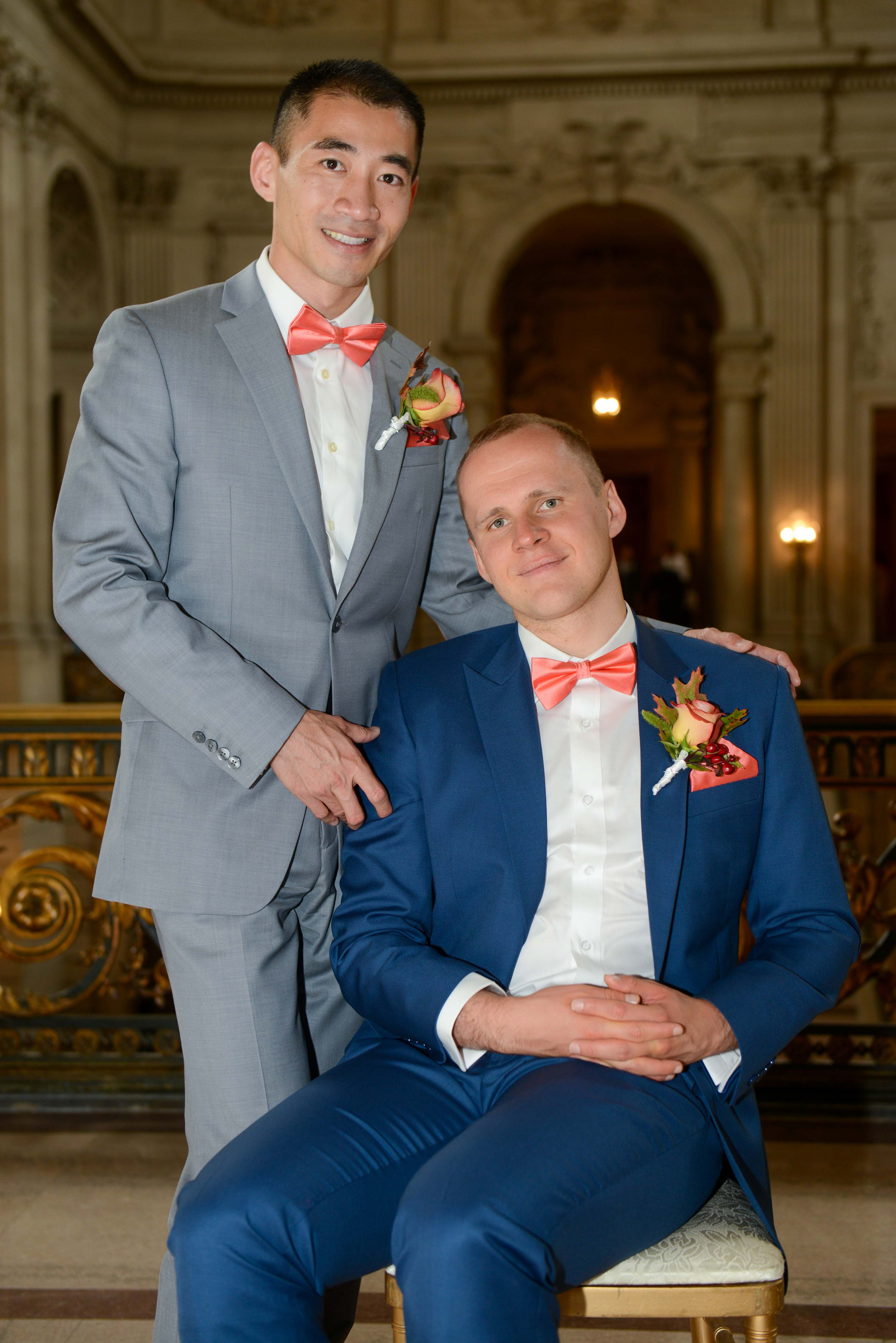 Wedding - Zhibo and Mathias City Hall, Baker's Beach, Fort Point, Palace of Fine Arts, San Francisco, CA 5