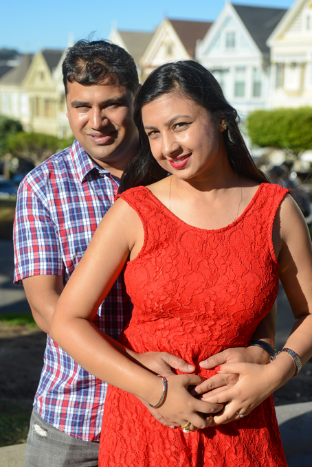 Engagement - Himanshu and Richa Painted Ladies, Baker's Beach, San Francisco, CA 0