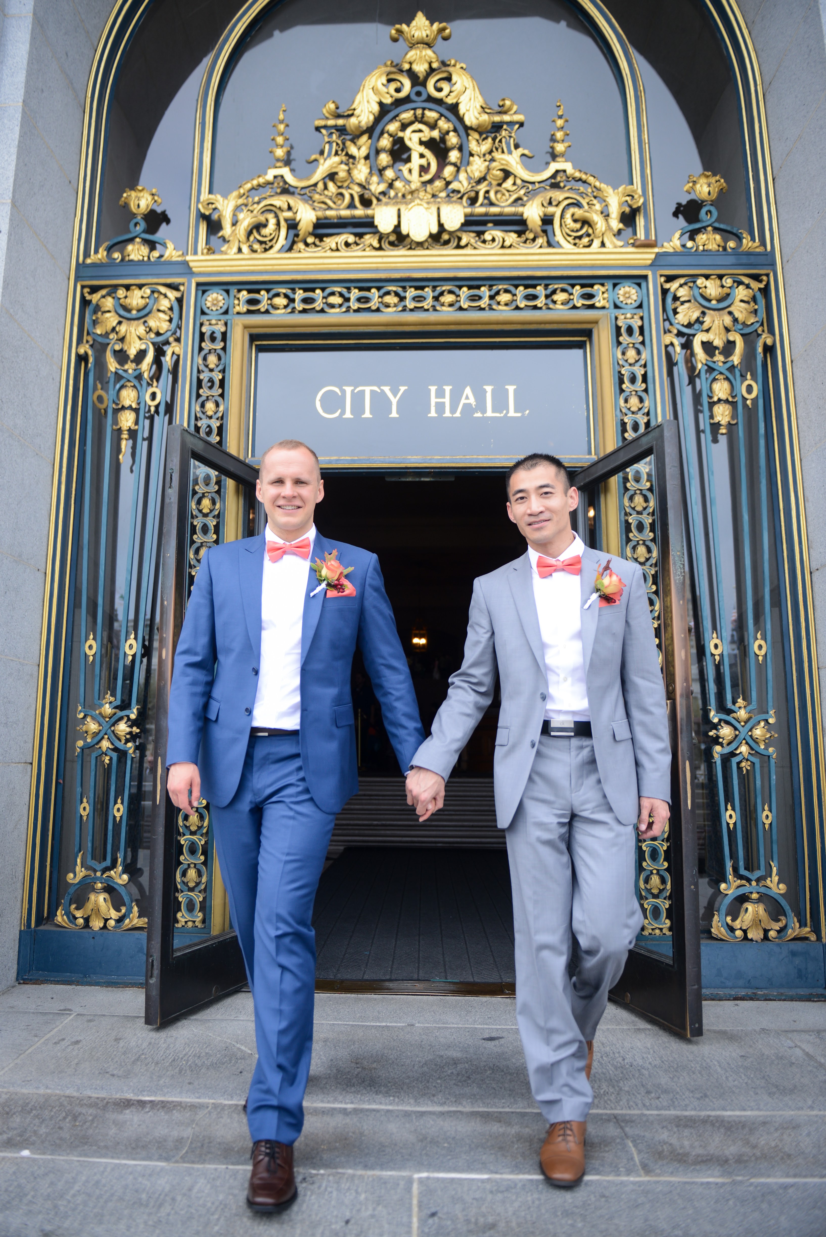 Engagement - Zhibo and Mathias City Hall, Baker's Beach, Fort Point, Palace of Fine Arts, San Francisco, CA 11