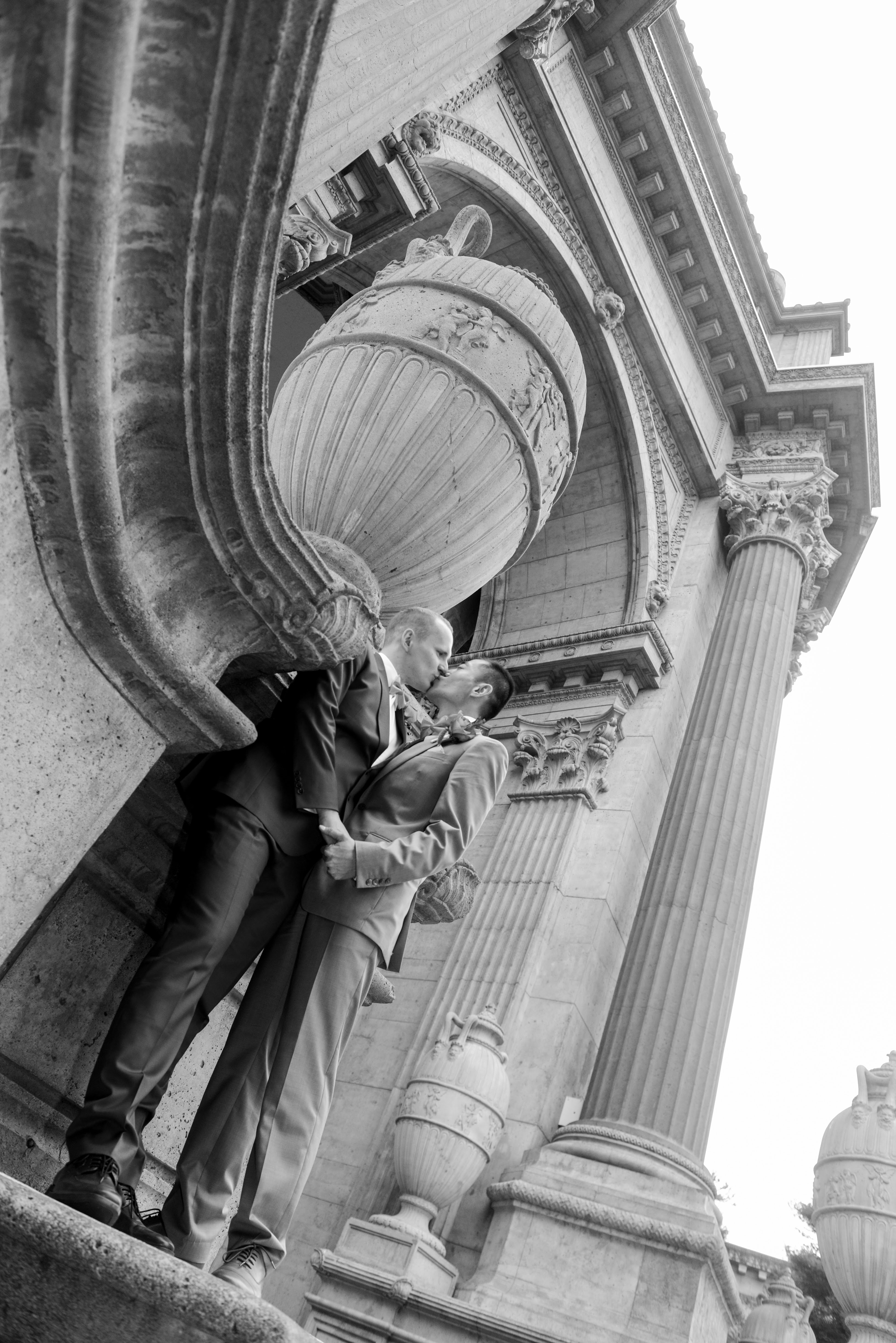 Engagement - Zhibo and Mathias City Hall, Baker's Beach, Fort Point, Palace of Fine Arts, San Francisco, CA 33